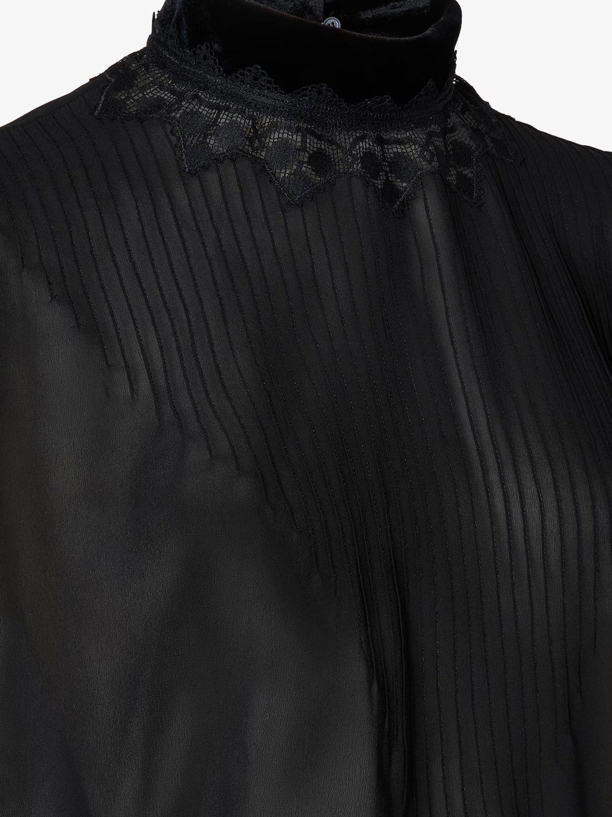 Fendi Women's Georgette Dress Black
