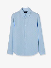 Gucci Men's GG Cotton Shirt SERENITY