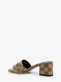 Gucci Women's Morsetto Slides Beige