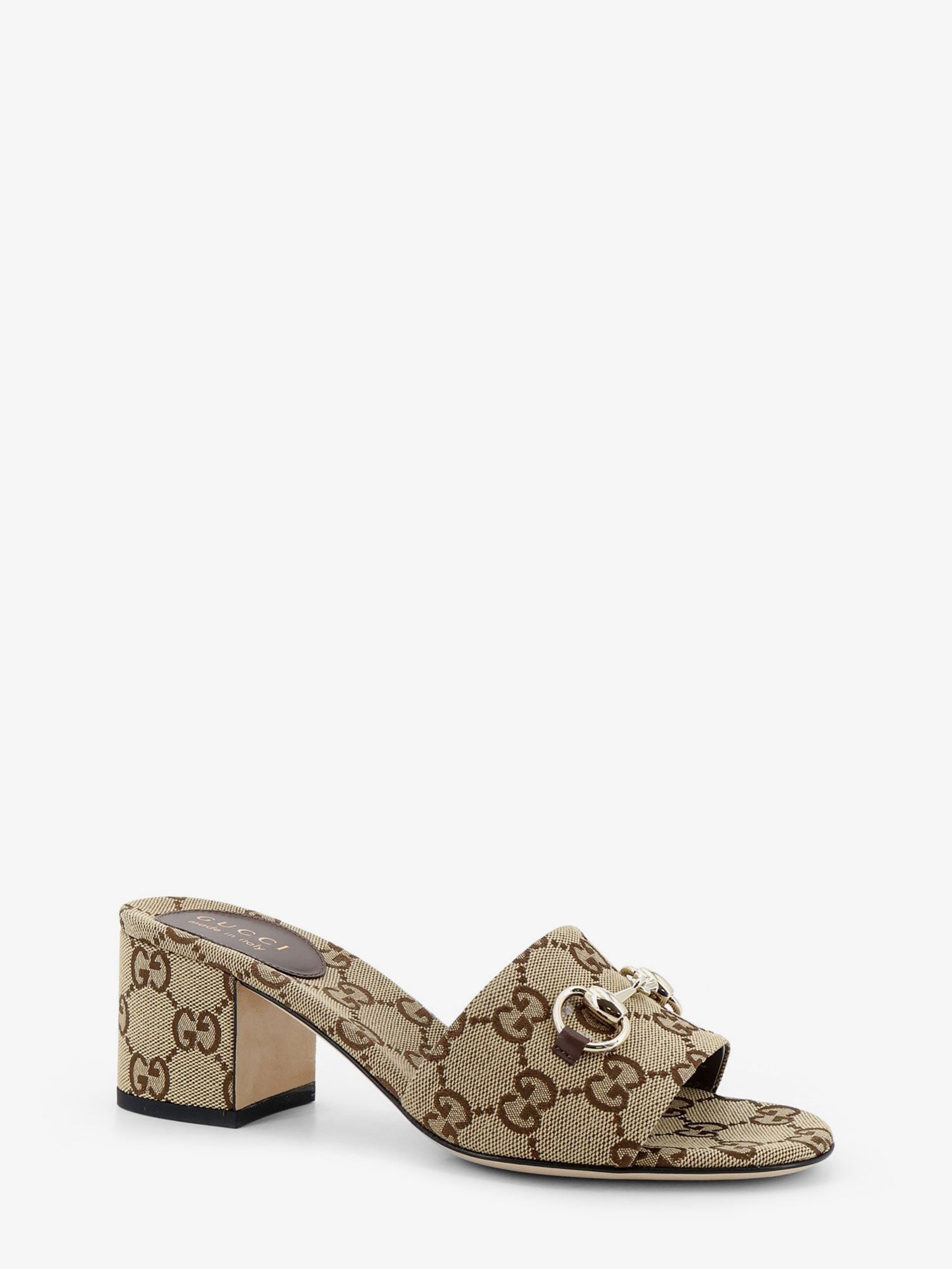 Gucci Women's Morsetto Slides Beige