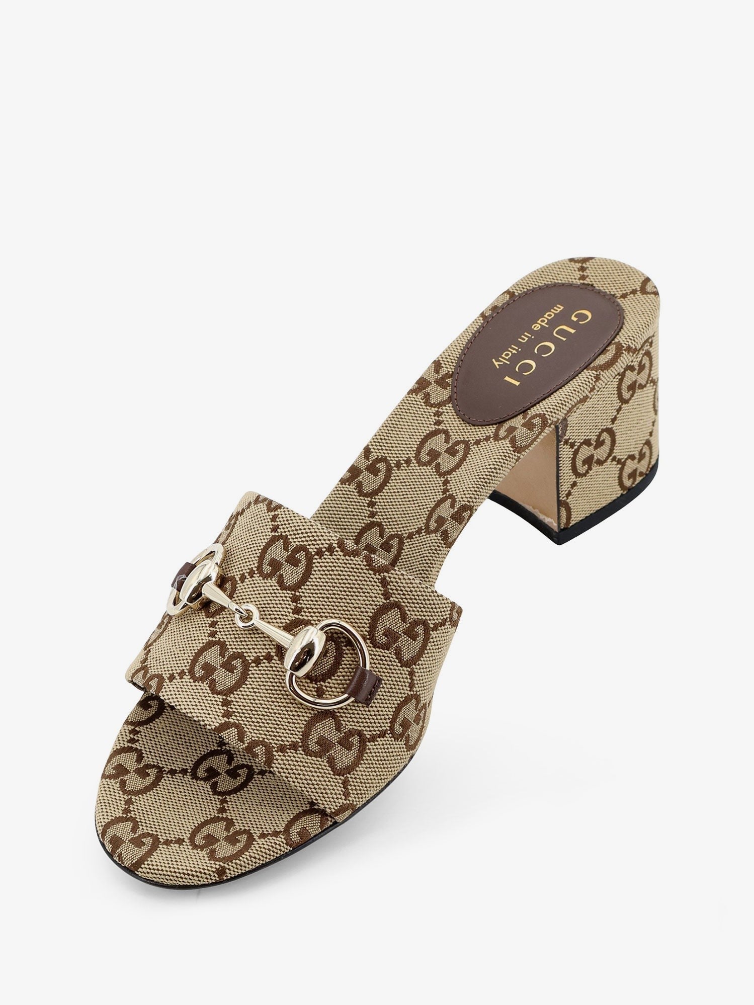Gucci Women's Morsetto Slides Beige