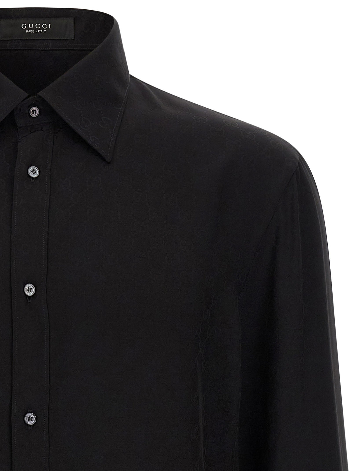 Gucci GG Fluid Fabric Shirt Black