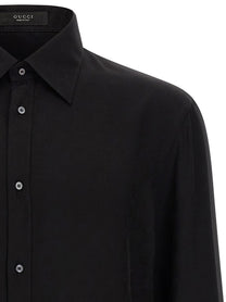 Gucci GG Fluid Fabric Shirt Black