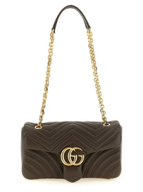 Gucci GG Marmont Medium Shoulder Bag Brown