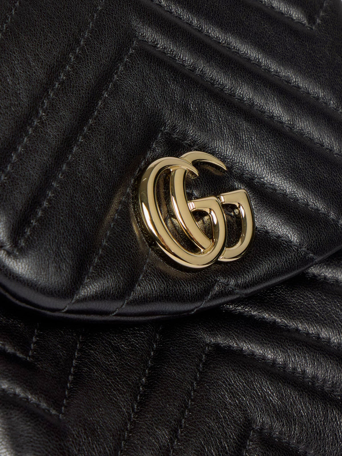 Gucci Women's GG Marmont Mini Leather Backpack Black