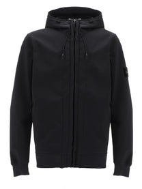 Stone Island Men's Giacca Biker Con Cappuccio Zip Black