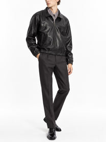 Saint Laurent Men's Giacca Cassandre in Pelle Black