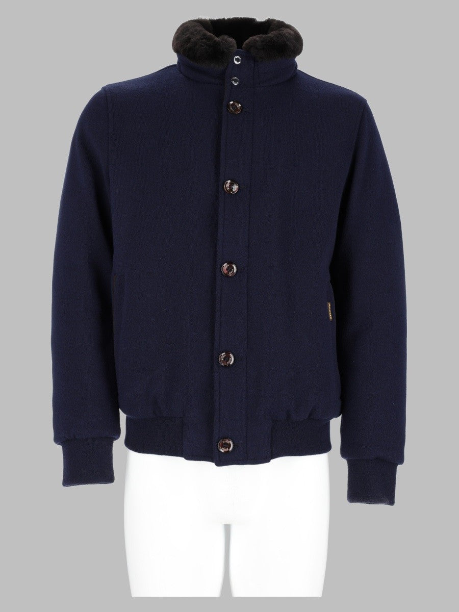 MooRER Men's Giacca Cleros Blue