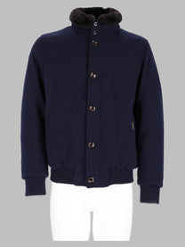 MooRER Men's Giacca Cleros Blue