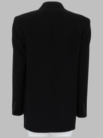 Max Mara Studio Women's Giacca Doppiopetto in Cady Black