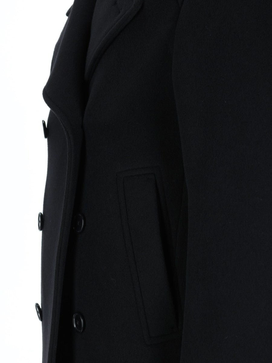 BOSS Men's Wool Double-Breasted Jacket Black, view 3