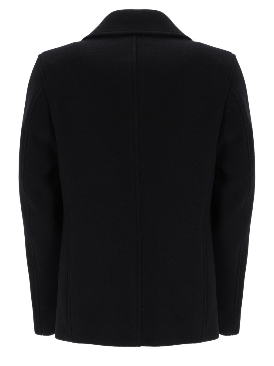 BOSS Men's Wool Double-Breasted Jacket Black, view 2