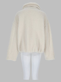 Sportmax Women's Giacca Filtro in Shearling White