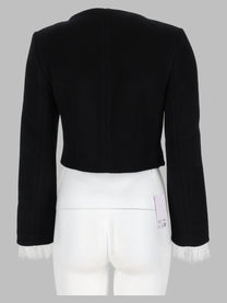self-portrait Women's Giacca Imbottita Con Bottoni Black