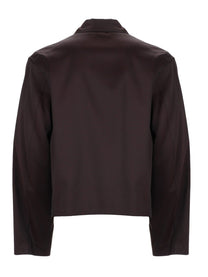 Our Legacy Men's Giacca Mini Con Zip Brown