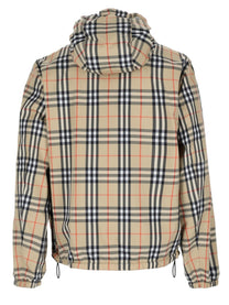 Burberry Men's Giacca Newport Reversibile Con Motivo Check Beige