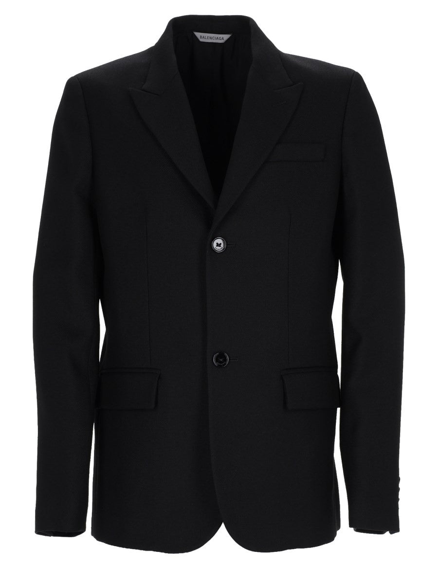 Balenciaga Men's Giacca Sartoriale Monopetto Black