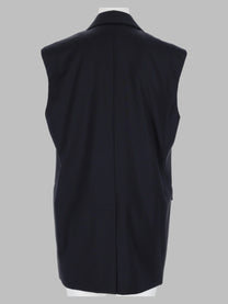 Max Mara Studio Women's Giacca Smanicata in Lana Blue