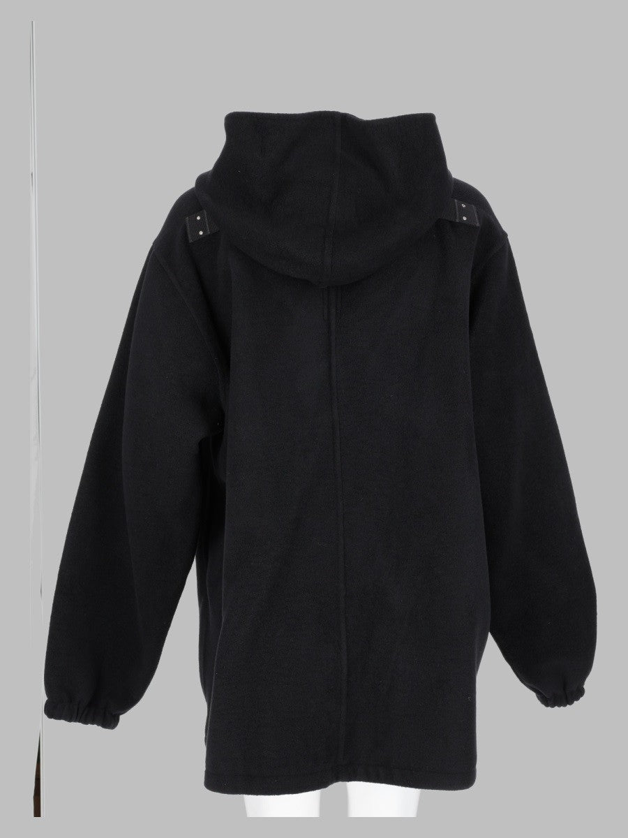 Rick Owens Men's Hooded Tour Jacket Black, view 2
