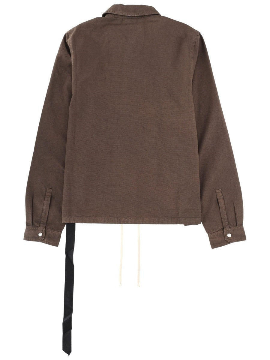 DRKSHDW Men's Giacca Zipfront Brown