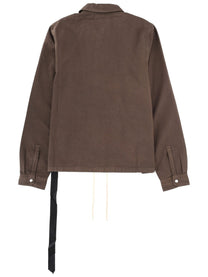 DRKSHDW Men's Giacca Zipfront Brown