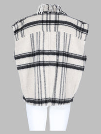 Isabel Marant Étoile Women's Gilet Ginesa Con Frange Grey