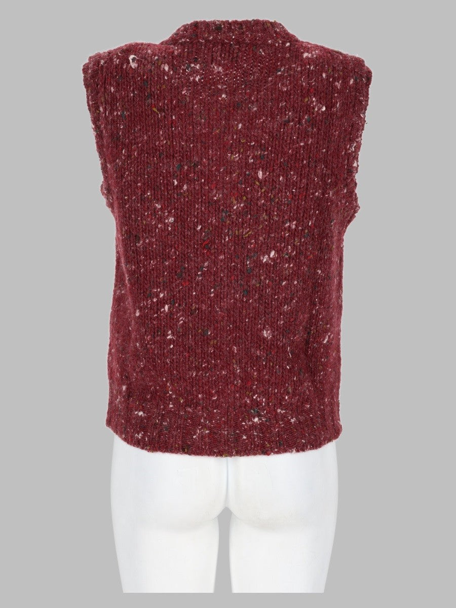 Alysi Women's Gilet in Maglia Red