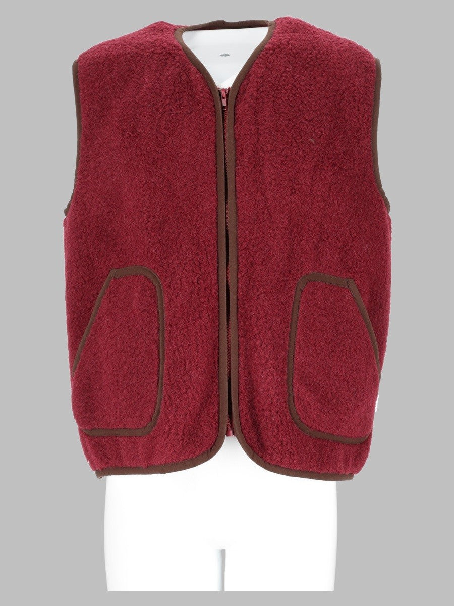 Amish Supplies Men's Gilet Yellowstone Sherpa Red