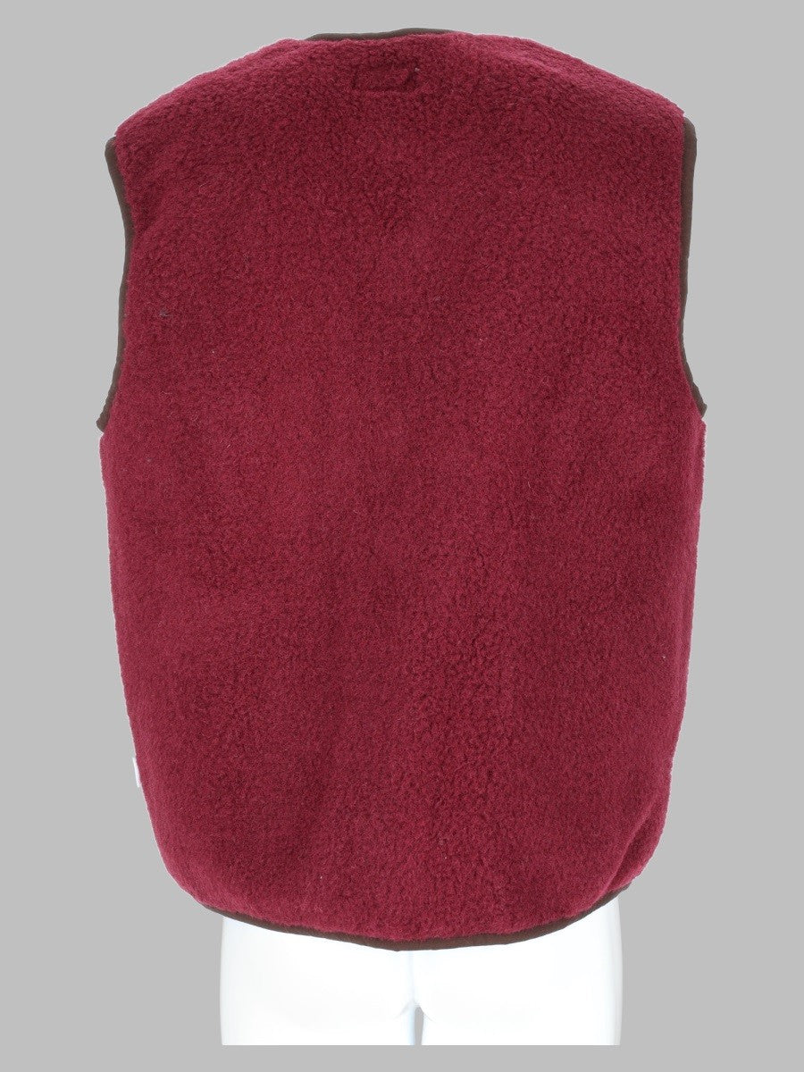 Amish Supplies Men's Gilet Yellowstone Sherpa Red