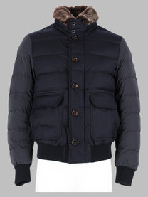 MooRER Men's Giubbotto Imbottito Fantoni Blue
