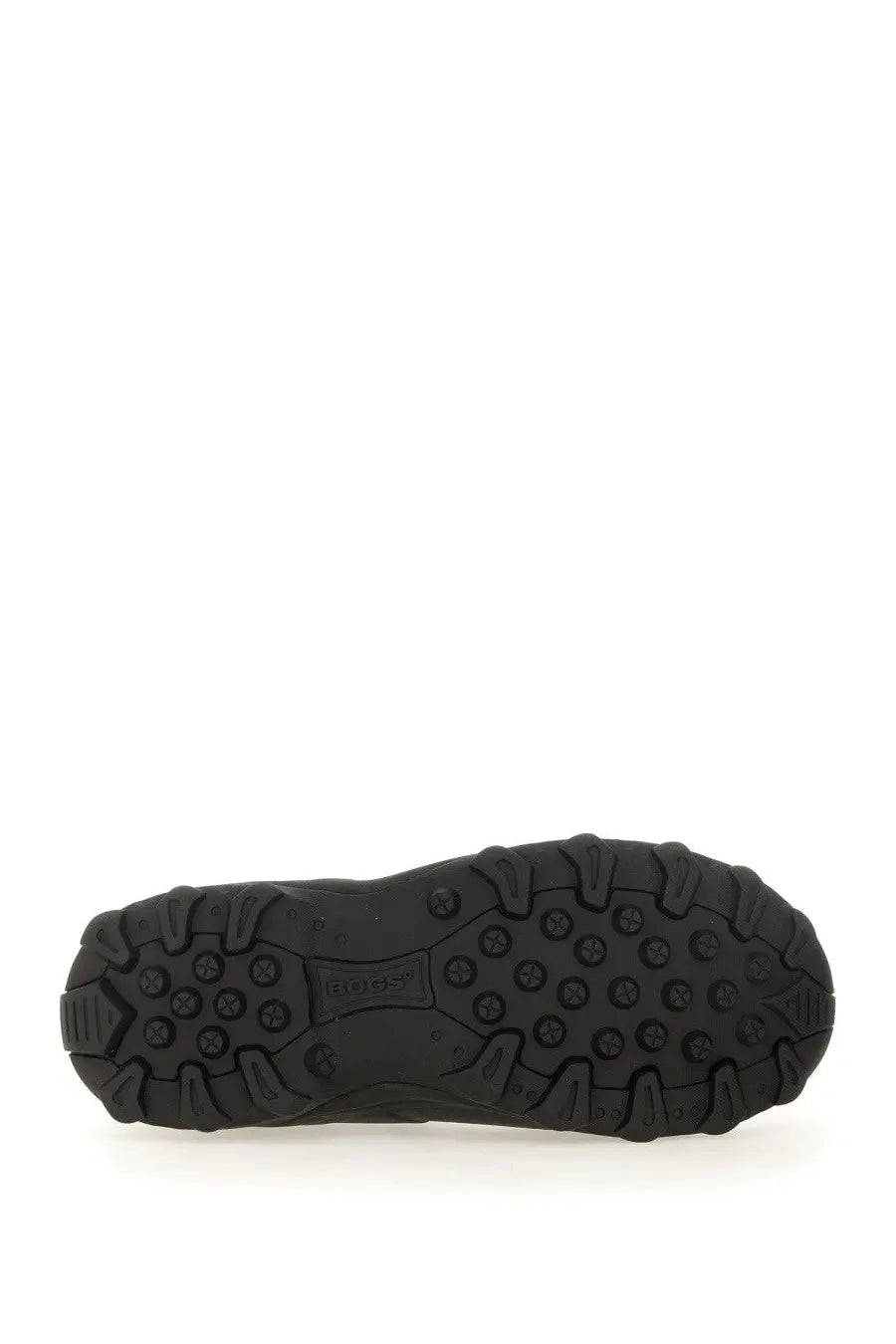 Black rubber sole with deep textured tread and embossed Givenchy logo on Givenchy men’s Bogs Chelsea boot black