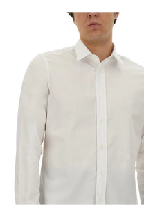 Givenchy men’s classic white dress shirt with a crisp white fabric, classic collar, and button-down front
