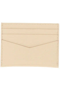 Givenchy men’s Classique 4G beige leather card holder with subtle stitching and minimalist envelope-style front