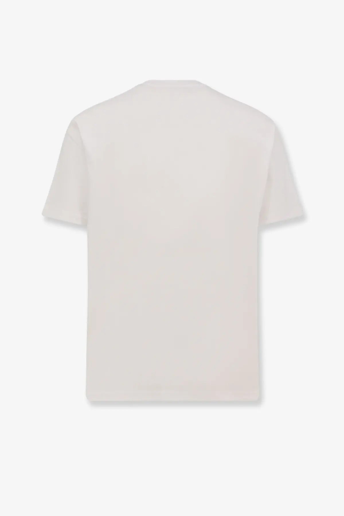 Givenchy men’s cream-colored cotton shirt with short sleeves crew neck and minimalist design