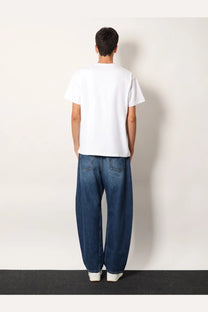 Givenchy men’s white cotton shirt with short sleeves and simple round neckline ideal for casual wear