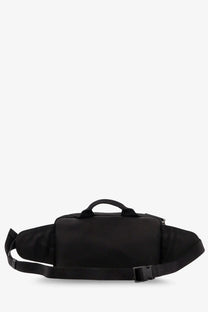 Givenchy men’s essential black nylon belt bag with top handle and adjustable strap for versatile carry