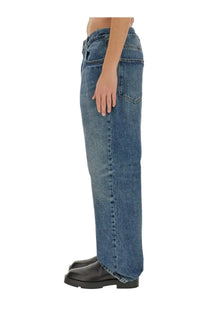 Givenchy men’s regular fit blue denim jeans with a straight-leg cut and faded wash