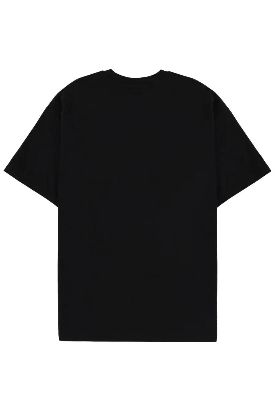 Givenchy men’s black short-sleeved shirt with a relaxed fit showing the plain back side of the t-shirt