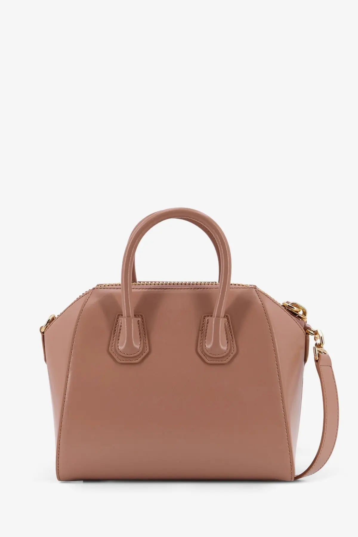 Givenchy women’s antigona mini leather crossbody bag in taupe with structured design and gold tone hardware