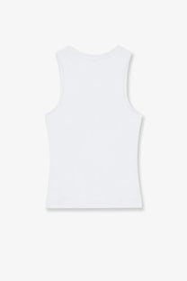 Givenchy women’s white sleeveless cotton blend tank top with a simple minimalist design