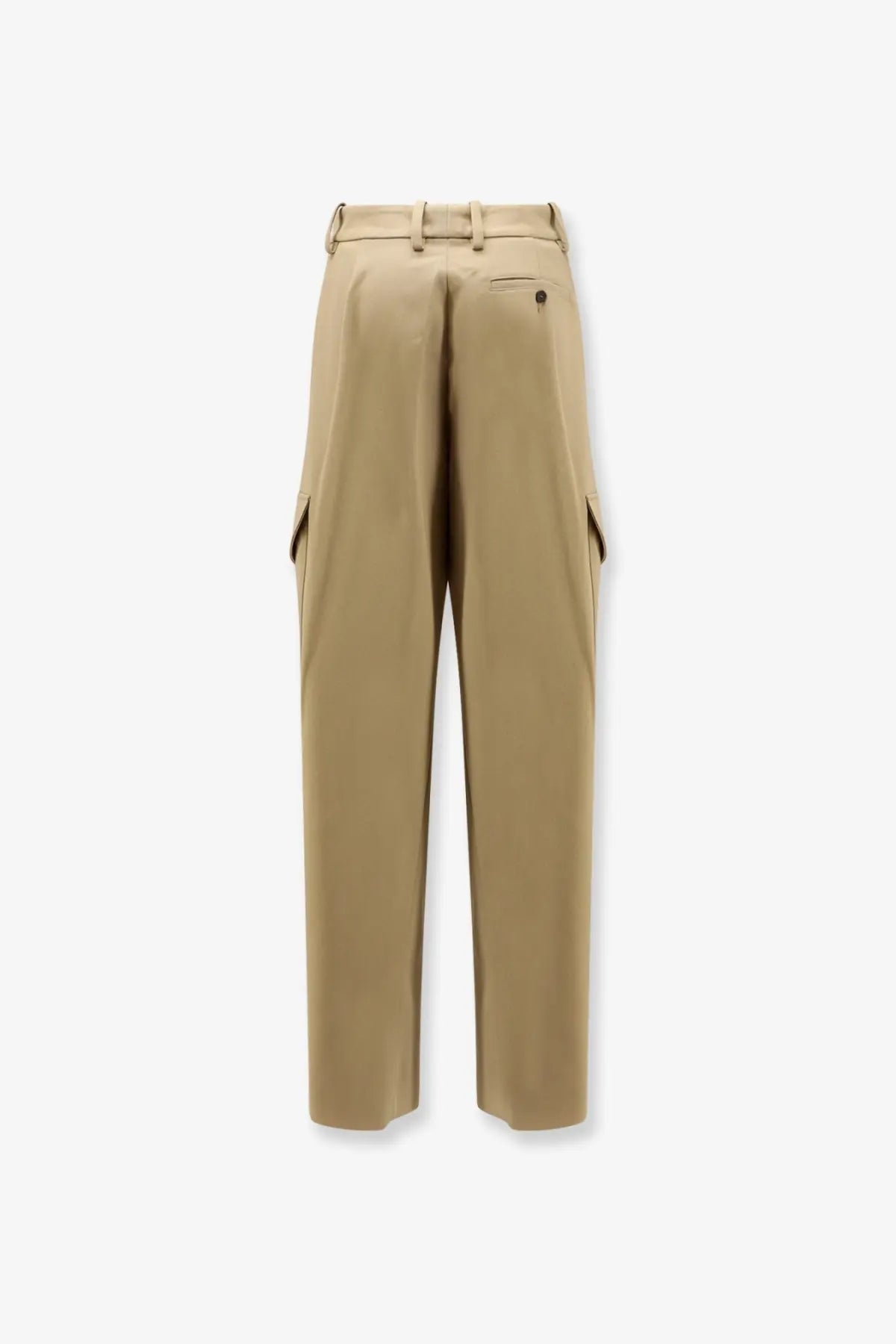 Givenchy women’s beige cotton and wool cargo trousers with tailored fit and side pockets