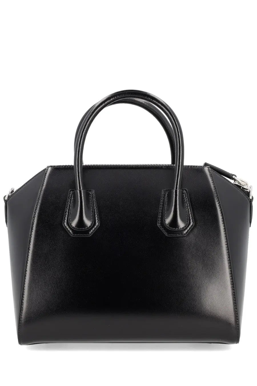 Givenchy women’s small antigona bag black with glossy leather and structured design for elegant use