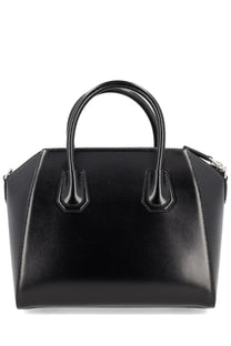 Givenchy women’s small antigona bag black with glossy leather and structured design for elegant use