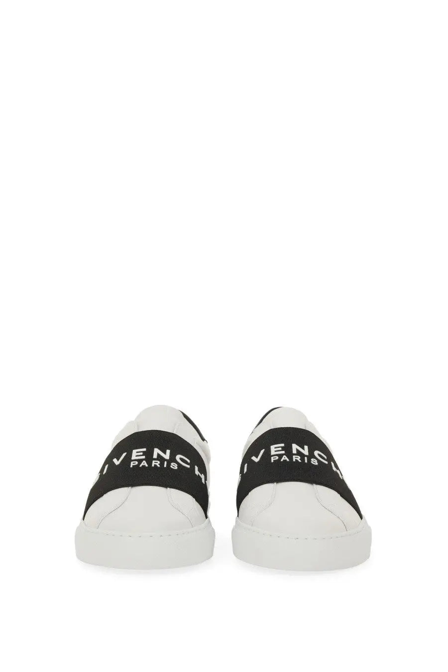 Givenchy women’s urban street sneaker white with black strap detailing in premium leather for casual wear