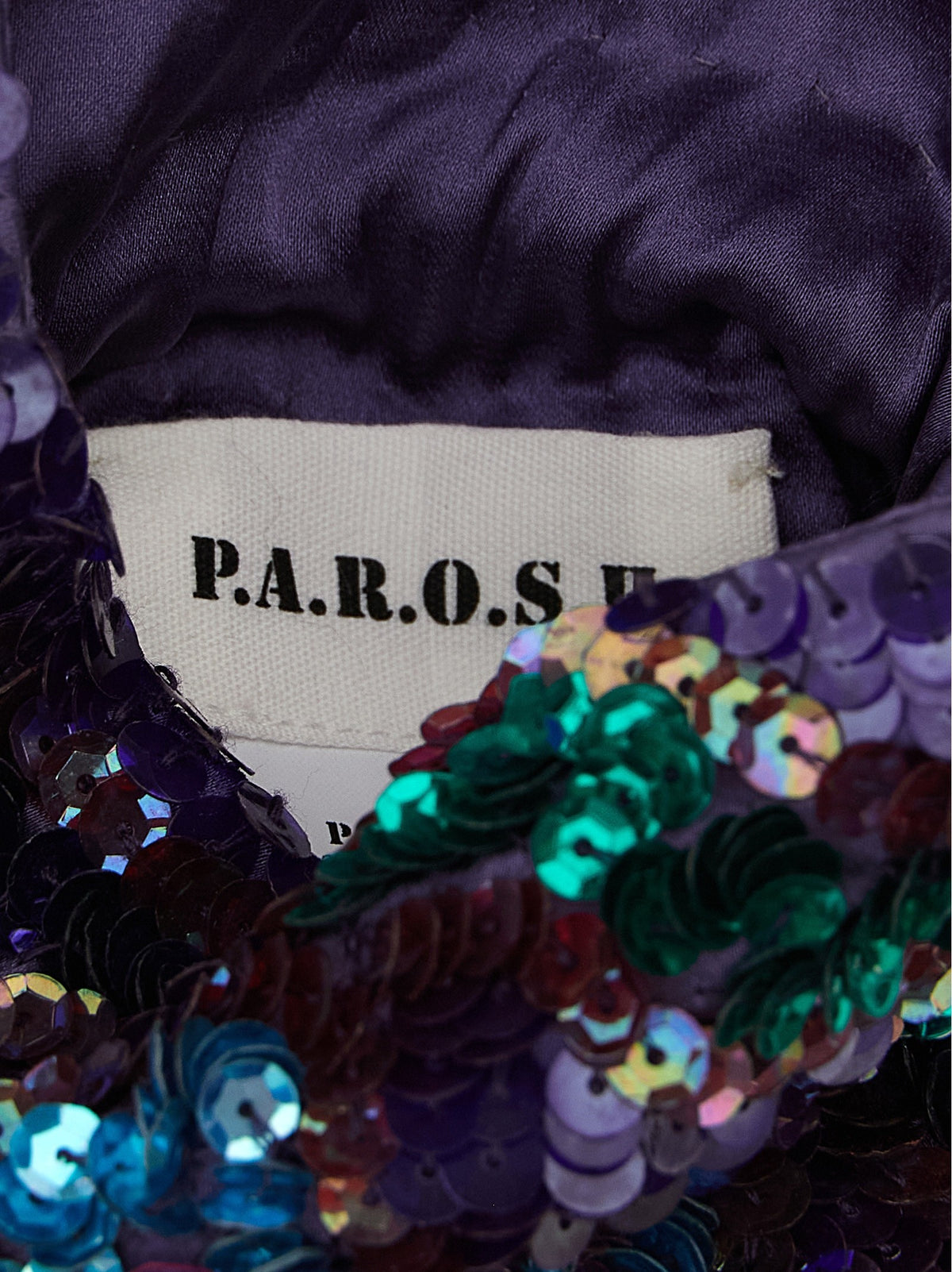 Parosh Gla Shoulder Bag Purple