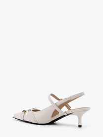 Pinko Women's Gloria Leather Pump White