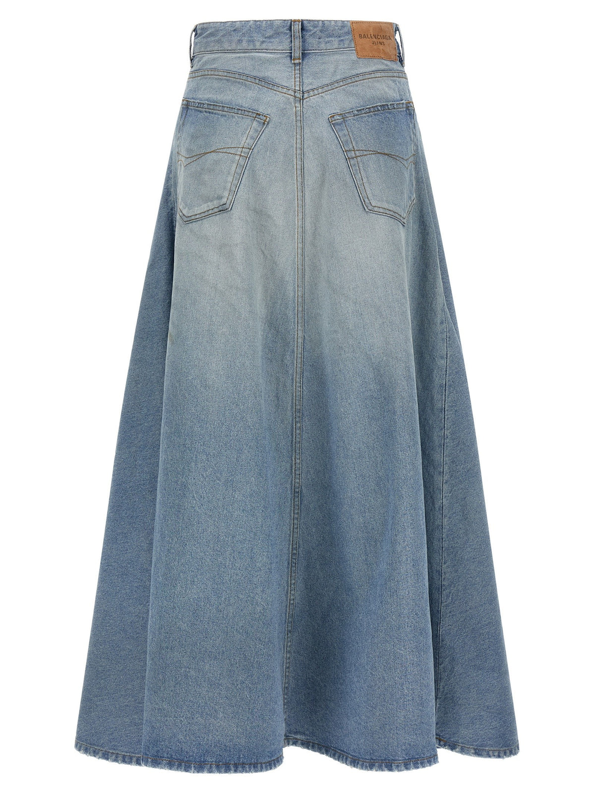 Balenciaga Godet Skirt Blue