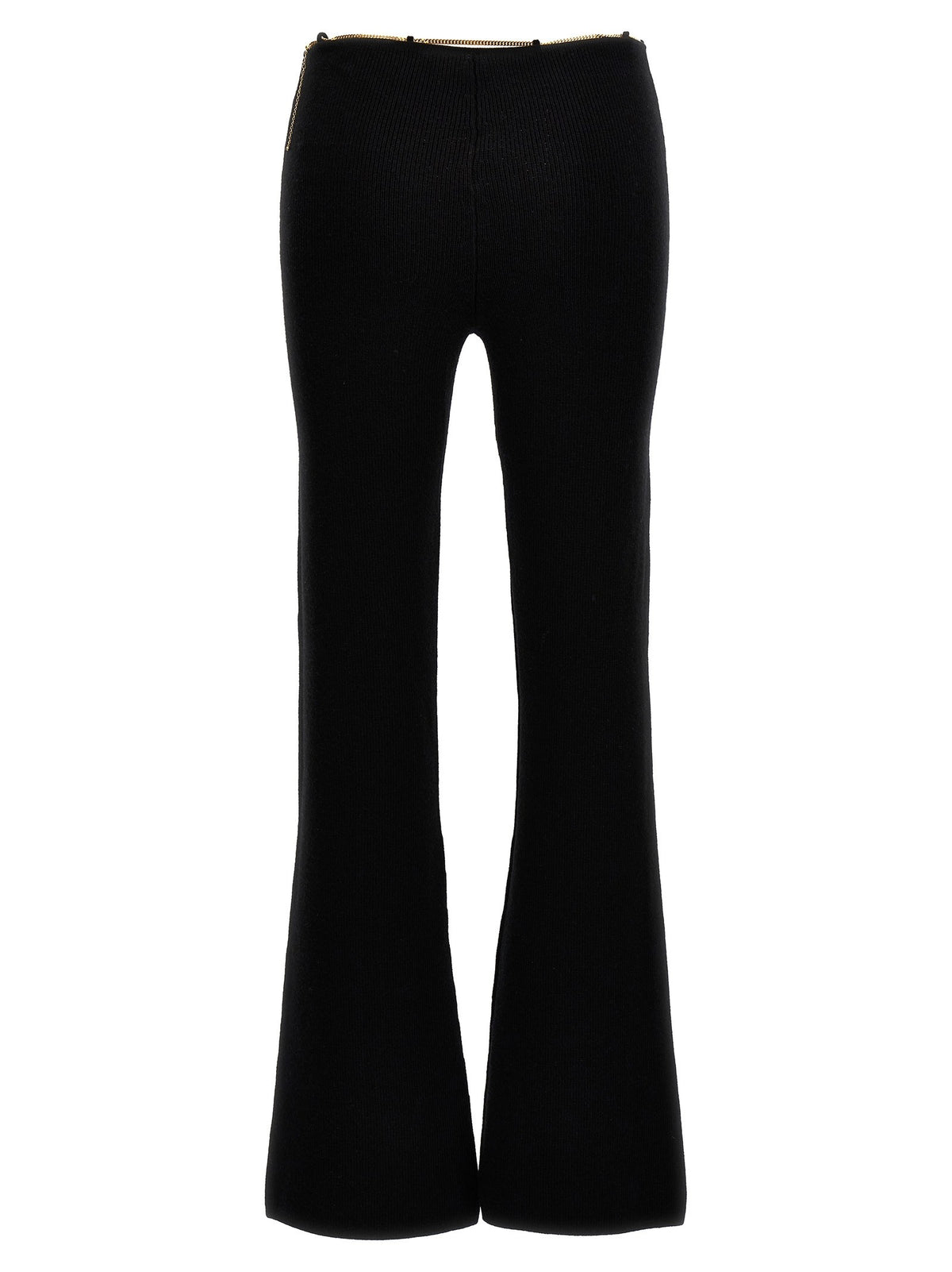 alexanderwang Gold Nameplate Chain Pants Black