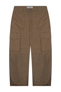 Golden Goose men’s brown cargo pants with multiple pockets and button closure for durable casual wear