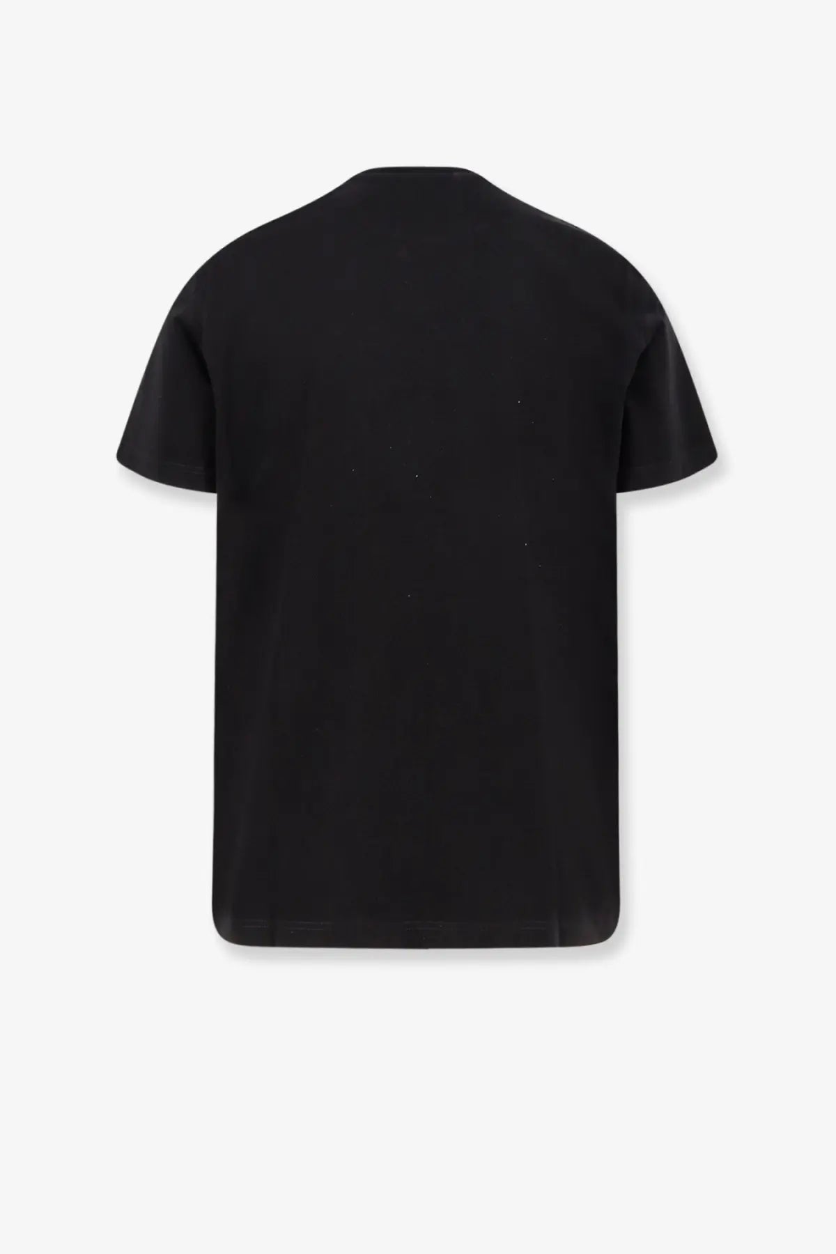 Black golden goose men’s cotton t-shirt with short sleeves and a simple solid design